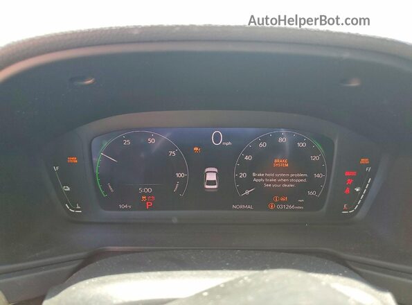 1HGCY2F56PA065445 2023 HONDA ACCORD Gray Widok zestawu wskaźników