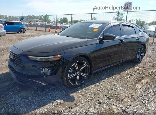 1HGCY2F56RA029936 2024 HONDA ACCORD Black Przód lewy
