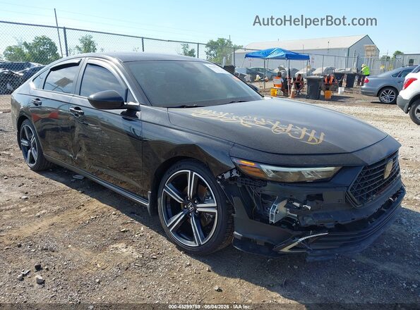 1HGCY2F56RA029936 2024 HONDA ACCORD Black Widok z przodu