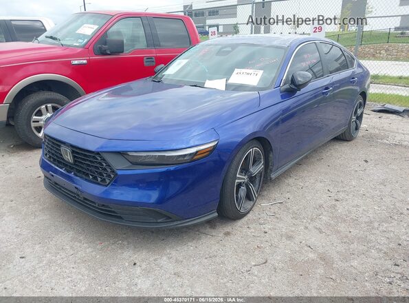 1HGCY2F56RA074228 2024 HONDA ACCORD Blue წინა მარცხენა ხედი სამი მეოთხედიდან