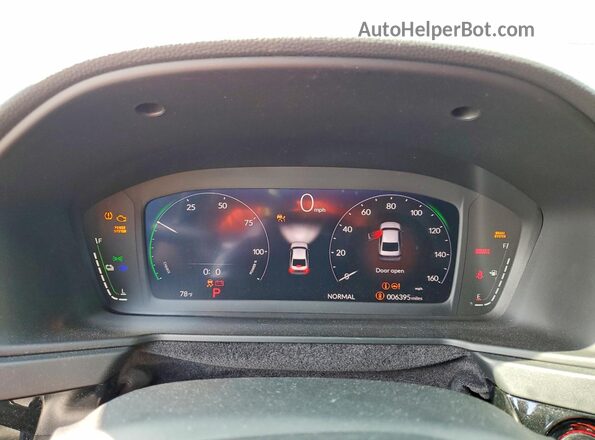 1HGCY2F56RA095967 2024 HONDA ACCORD Blue Instrument cluster view