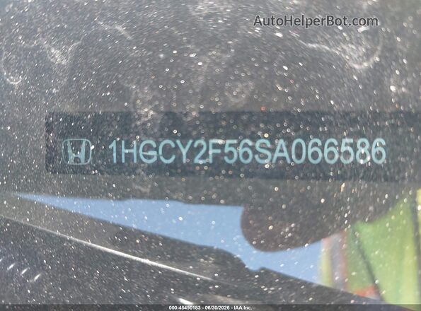 1HGCY2F56SA066586 2025 HONDA ACCORD Silver Vista del compartimento del motor
