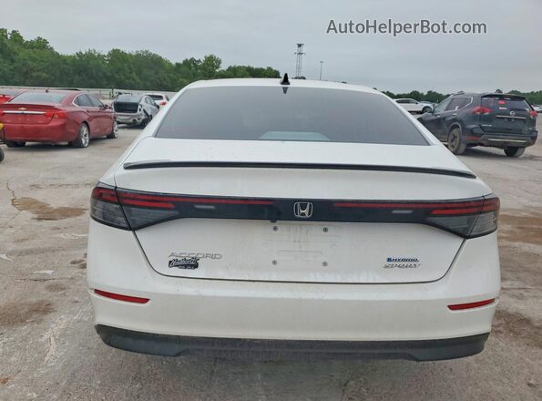1HGCY2F58PA066841 2023 HONDA ACCORD White Вид ззаду