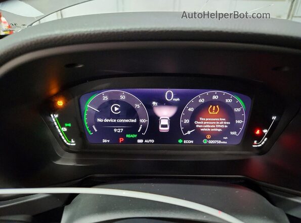 1HGCY2F58SA014151 2025 HONDA ACCORD Gray Вид щитка приладів