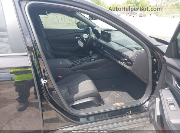 1HGCY2F58SA091702 2025 HONDA ACCORD Black წინა სალონის ხედი