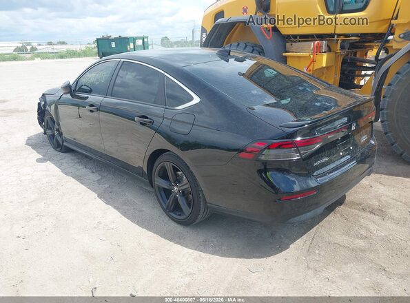 1HGCY2F58SA091702 2025 HONDA ACCORD Black უკანა მარცხენა