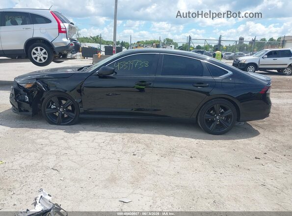 1HGCY2F58SA091702 2025 HONDA ACCORD Black უკანა სალონის ხედი