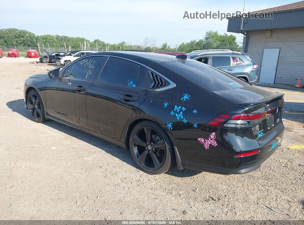 1HGCY2F59PA049322 2023 HONDA ACCORD Black Trasero izquierdo