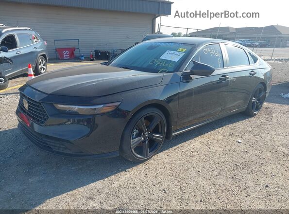 1HGCY2F59PA049322 2023 HONDA ACCORD Black Vista tres cuartos delantera izquierda