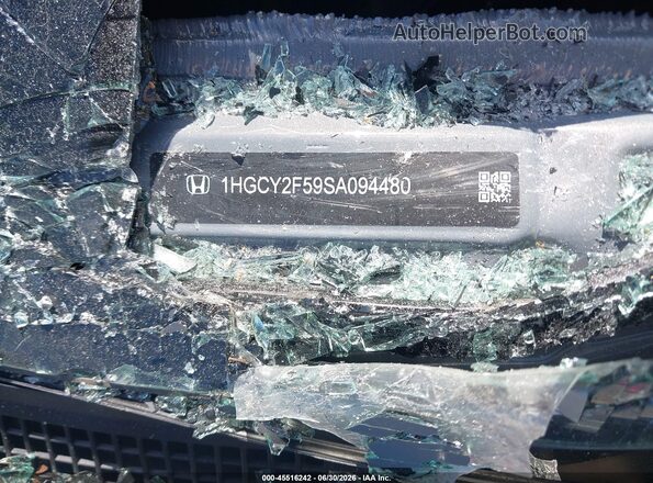 1HGCY2F59SA094480 2025 HONDA ACCORD Gray Vista del compartimento del motor