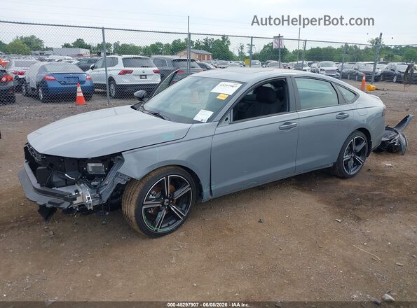 1HGCY2F59TA015682 2026 HONDA ACCORD Gray Առջևի ձախ երեք քառորդ տեսարան