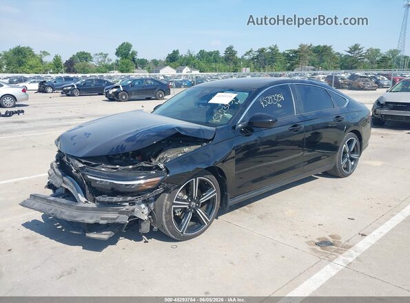 1HGCY2F5XPA012649 2023 HONDA ACCORD Black Front left