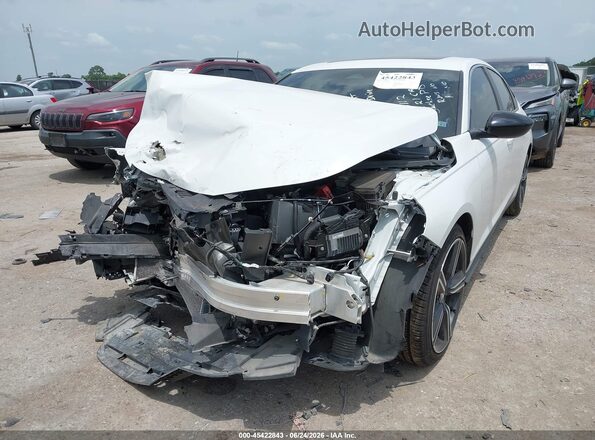 1HGCY2F5XRA008121 2024 HONDA ACCORD White Առջևի ձախ երեք քառորդ տեսարան