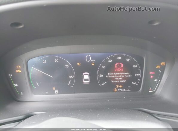 1HGCY2F5XRA008121 2024 HONDA ACCORD White Հետևի նստատեղերի տեսք