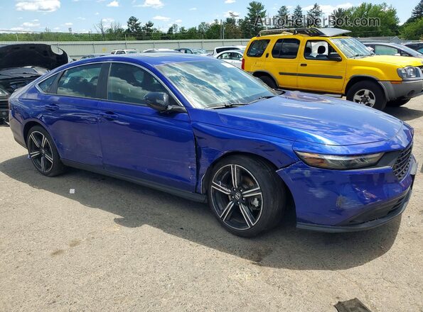 1HGCY2F5XRA065547 2024 HONDA ACCORD Blue Передня права чверть