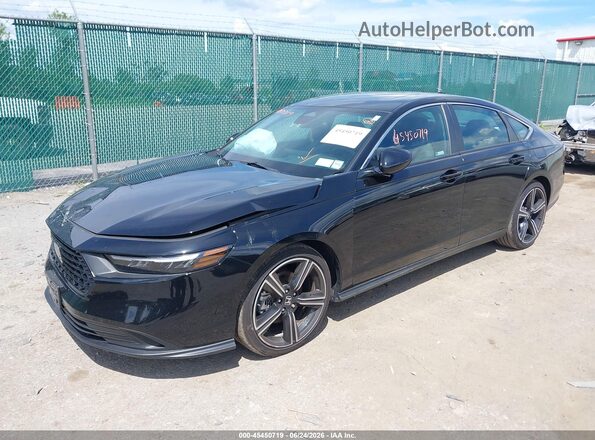 1HGCY2F5XRA089699 2024 HONDA ACCORD Черный Передняя левая четверть