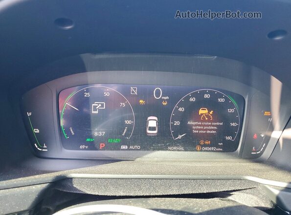 1HGCY2F60PA018954 2023 HONDA ACCORD Gray Instrument cluster view