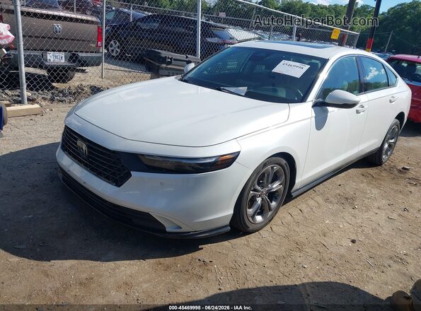 1HGCY2F61PA059738 2023 HONDA ACCORD White Առջևի ձախ երեք քառորդ տեսարան