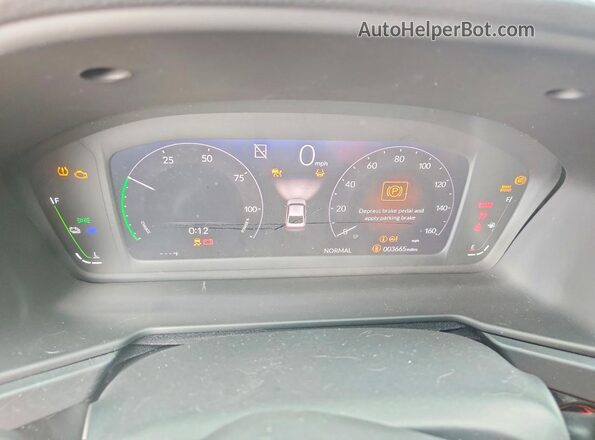 1HGCY2F61SA047808 2025 HONDA ACCORD Charcoal Instrument cluster view