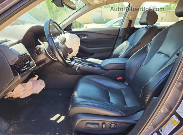 1HGCY2F63PA018043 2023 HONDA ACCORD Gray წინა სალონის ხედი