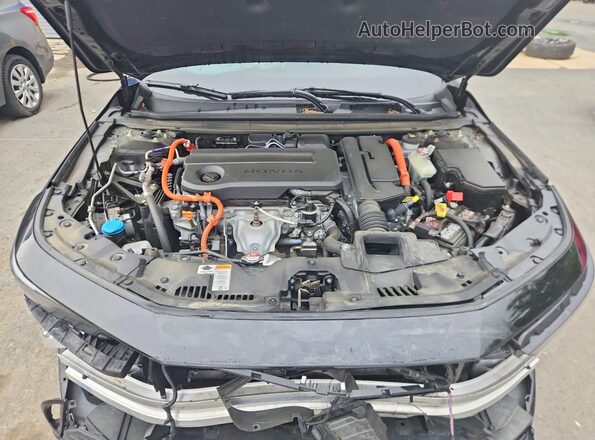 1HGCY2F67RA042607 2024 HONDA ACCORD Black Սալոնի հետևի տեսք