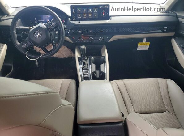 1HGCY2F67SA074382 2025 HONDA ACCORD White Вид панелі приладів