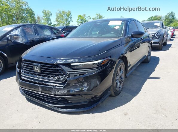 1HGCY2F68RA018400 2024 HONDA ACCORD Black Առջևի ձախ երեք քառորդ տեսարան