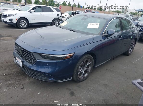 1HGCY2F68RA066091 2024 HONDA ACCORD Blue Առջևի ձախ երեք քառորդ տեսարան