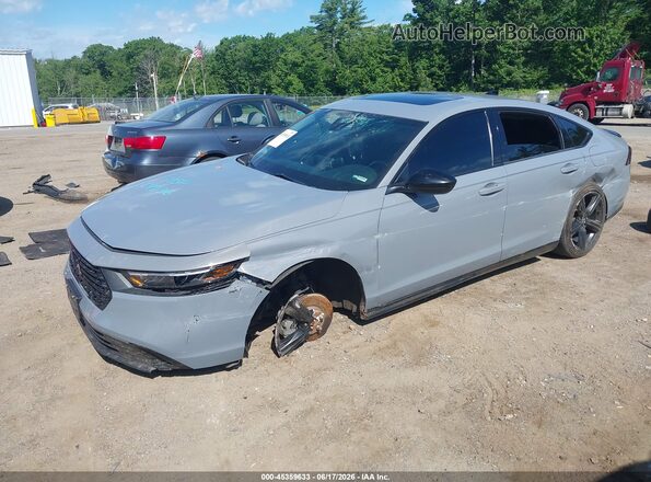 1HGCY2F70PA047136 2023 HONDA ACCORD Gray Առջևի ձախ երեք քառորդ տեսարան
