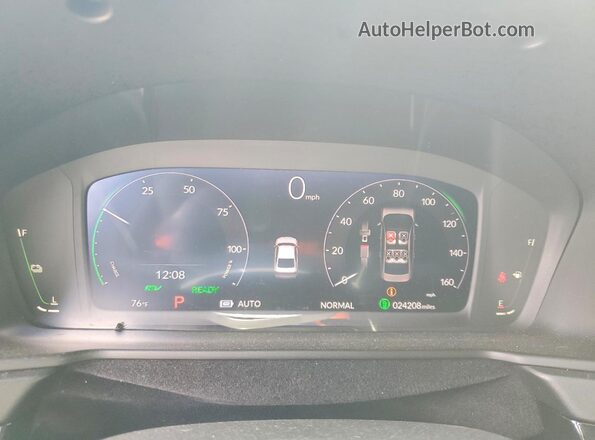 1HGCY2F71SA005339 2025 HONDA ACCORD Black Instrument cluster view