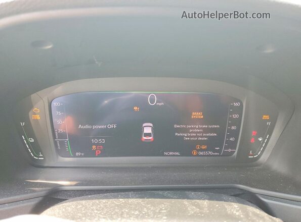 1HGCY2F72PA014025 2023 HONDA ACCORD White Widok zestawu wskaźników