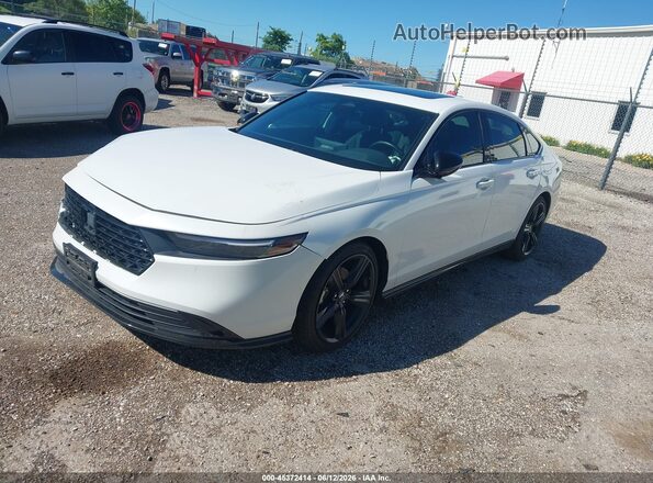 1HGCY2F72RA010317 2024 HONDA ACCORD White წინა მარცხენა ხედი სამი მეოთხედიდან