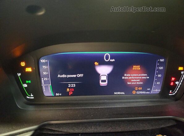 1HGCY2F73RA087441 2024 HONDA ACCORD Gray Instrument cluster view