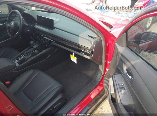 1HGCY2F74SA085168 2025 HONDA ACCORD Красный Вид салона спереди