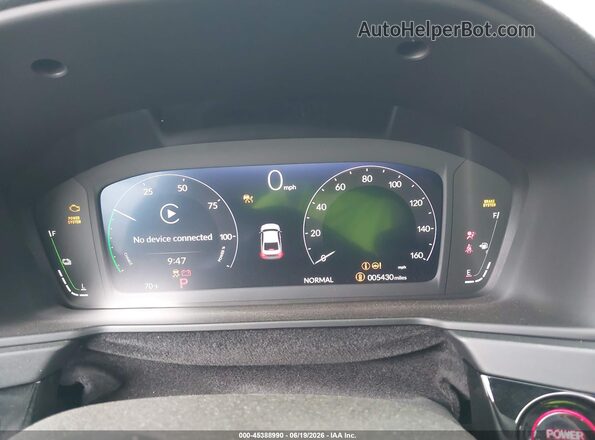 1HGCY2F75SA076320 2025 HONDA ACCORD Black Widok tylnych siedzeń