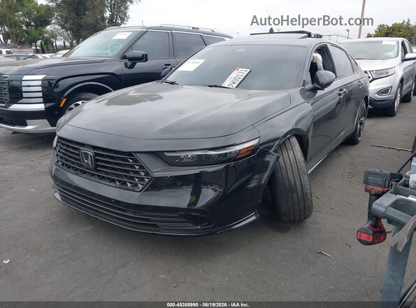 1HGCY2F75SA076320 2025 HONDA ACCORD Black Przód lewy