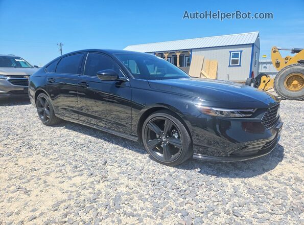 1HGCY2F76RA055776 2024 HONDA ACCORD Black Przód prawy