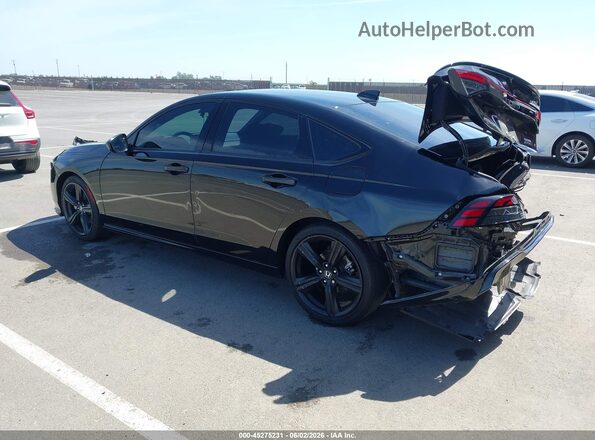 1HGCY2F77PA019351 2023 HONDA ACCORD Black Trasero izquierdo