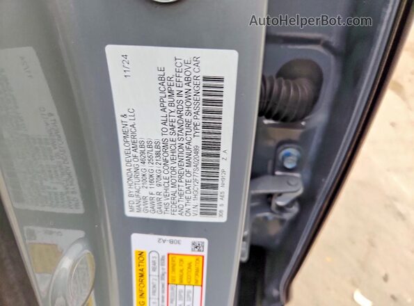 1HGCY2F77SA020489 2025 HONDA ACCORD Gray 