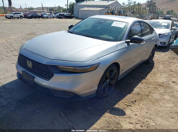 1HGCY2F78PA062385 2023 HONDA ACCORD Silver Առջևի ձախ երեք քառորդ տեսարան