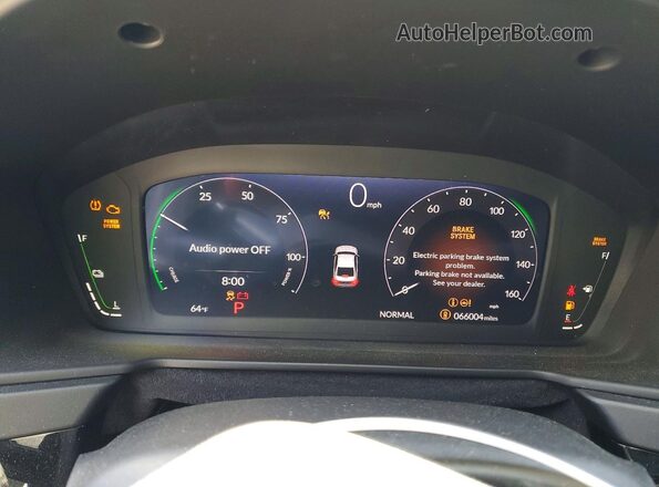 1HGCY2F78RA044083 2024 HONDA ACCORD Gray Widok zestawu wskaźników