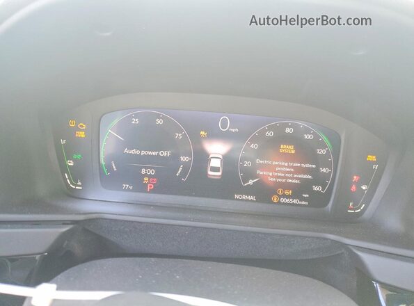 1HGCY2F78SA001904 2025 HONDA ACCORD White Вид щитка приладів