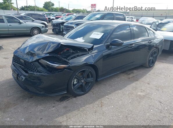 1HGCY2F78TA005386 2026 HONDA ACCORD Black Առջևի ձախ երեք քառորդ տեսարան