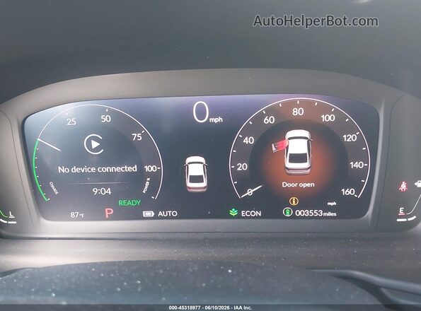 1HGCY2F78TA005386 2026 HONDA ACCORD Black Հետևի նստատեղերի տեսք