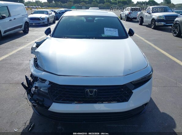 1HGCY2F79SA080712 2025 HONDA ACCORD White Widok zestawu wskaźników