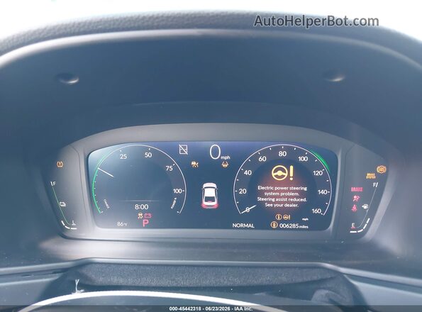 1HGCY2F79SA080712 2025 HONDA ACCORD White Widok tylnych siedzeń