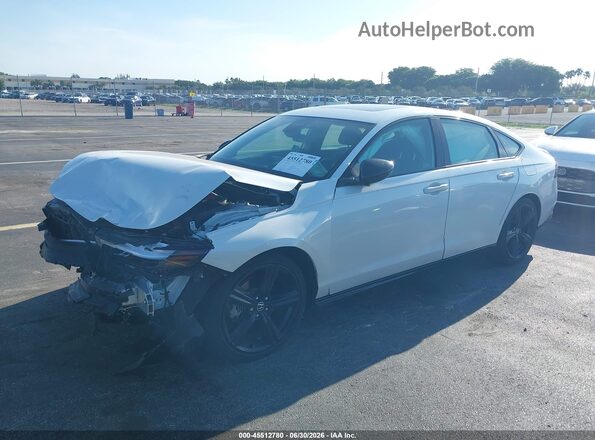 1HGCY2F7XPA043479 2023 HONDA ACCORD White Առջևի ձախ երեք քառորդ տեսարան