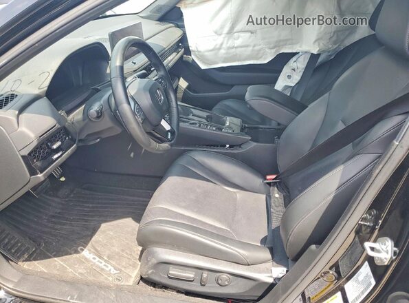 1HGCY2F7XRA024112 2024 HONDA ACCORD Black Widok wnętrza z przodu
