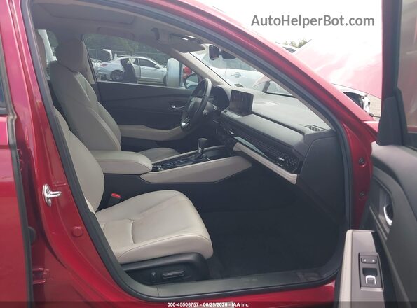 1HGCY2F81RA023763 2024 HONDA ACCORD Red წინა სალონის ხედი