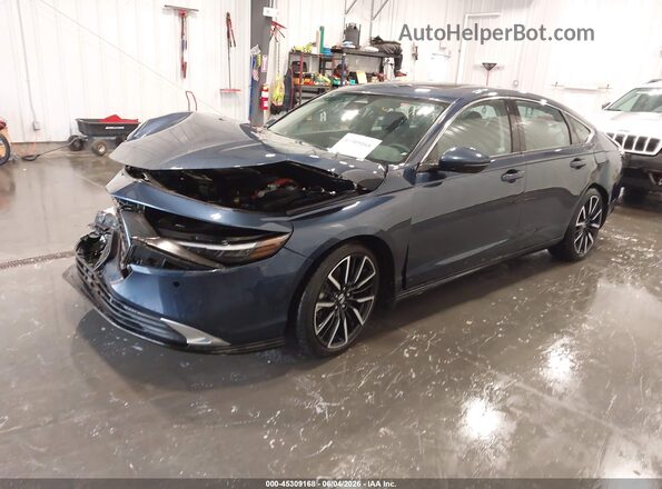 1HGCY2F82RA063396 2024 HONDA ACCORD Blue Առջևի ձախ երեք քառորդ տեսարան